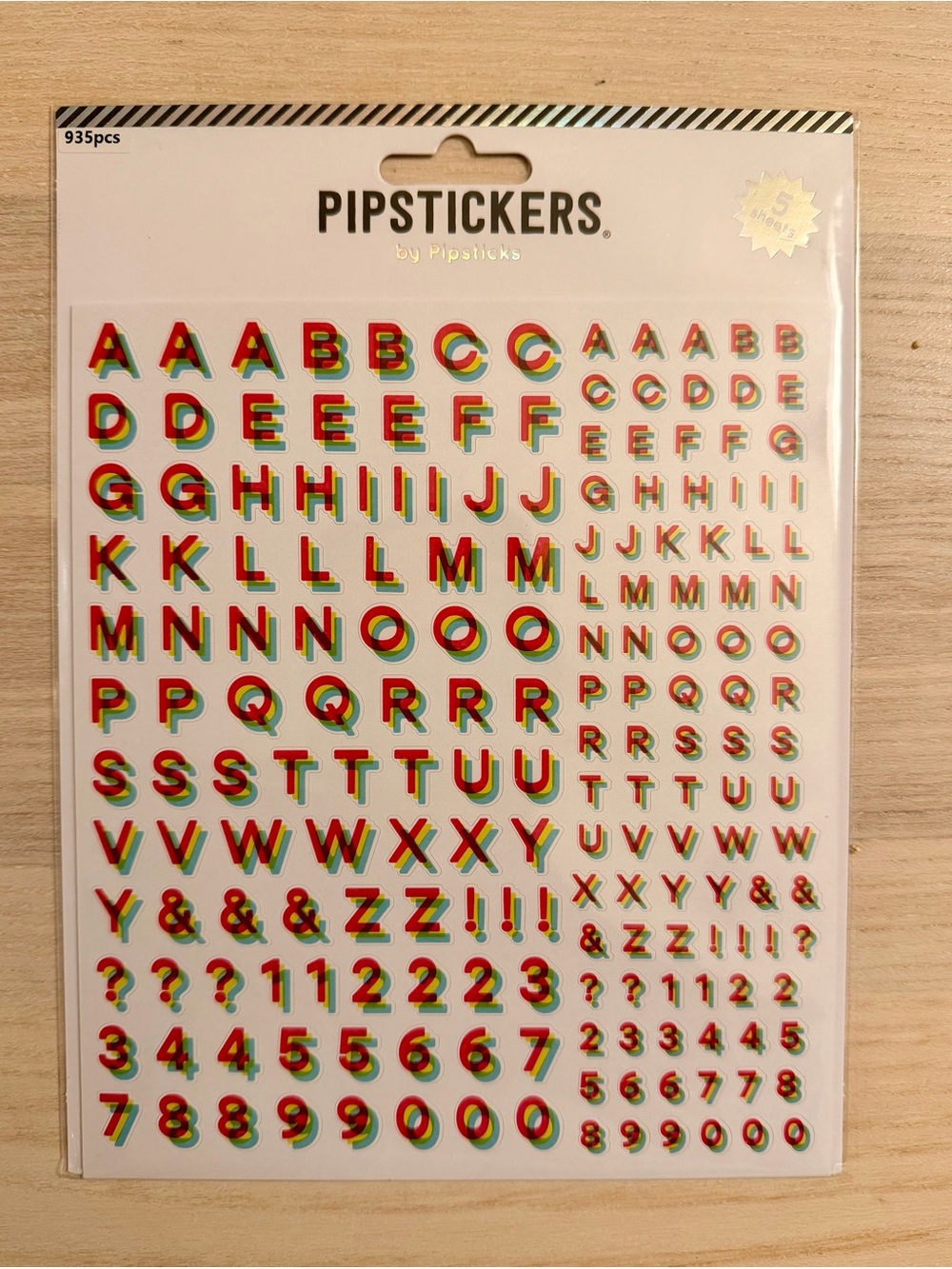 Pipsticks - Eye sight big alphabet stickers